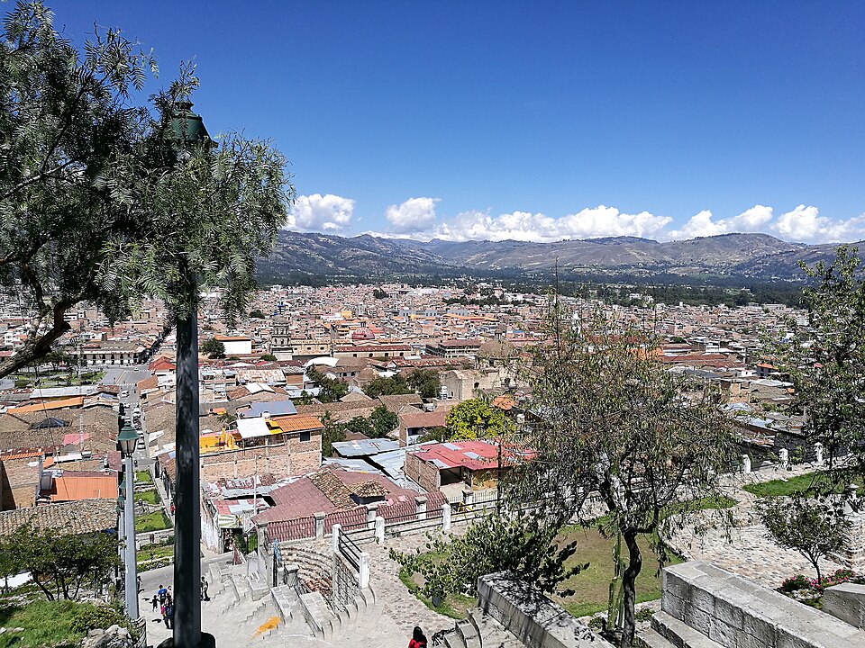 Cajamarca seen from the terraces of Cerro Santa Apolonia